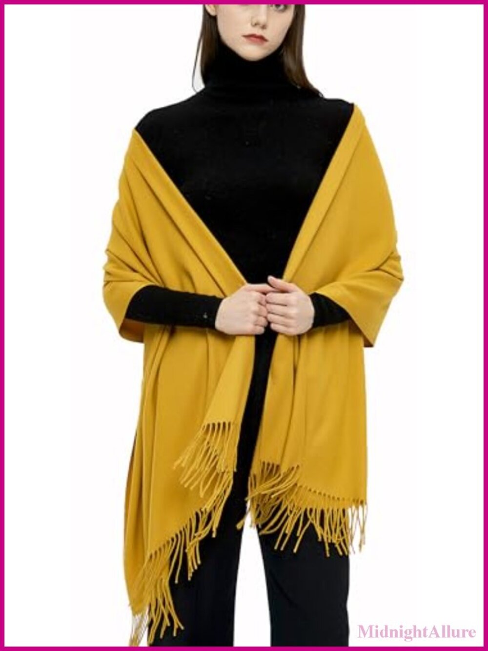 Cashmere Blend Pashmina Shawl Wrap Scarf Winter Warm Long Fringe